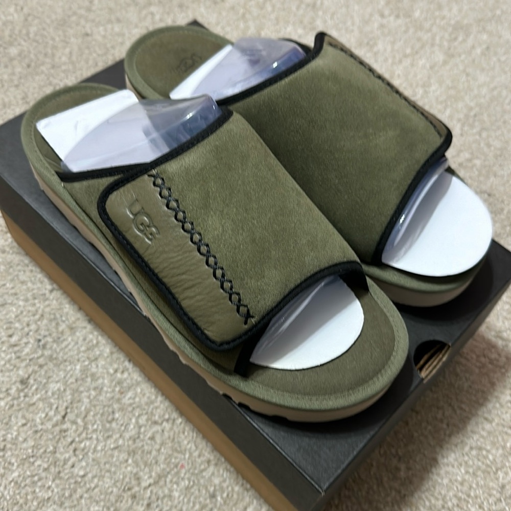 UGG Men Sandals Goldencoast Slide Slippers Green New in Box